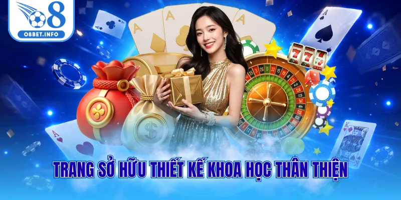 Trang sở hữu thiết kế khoa học thân thiện 