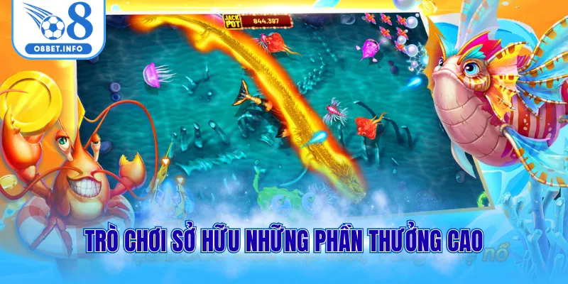 Bắn Cá Rồng Nổ - Khám Phá Đại Dương Săn Thưởng Cực Khủng 2 Trò chơi sở hữu những phần thưởng cao